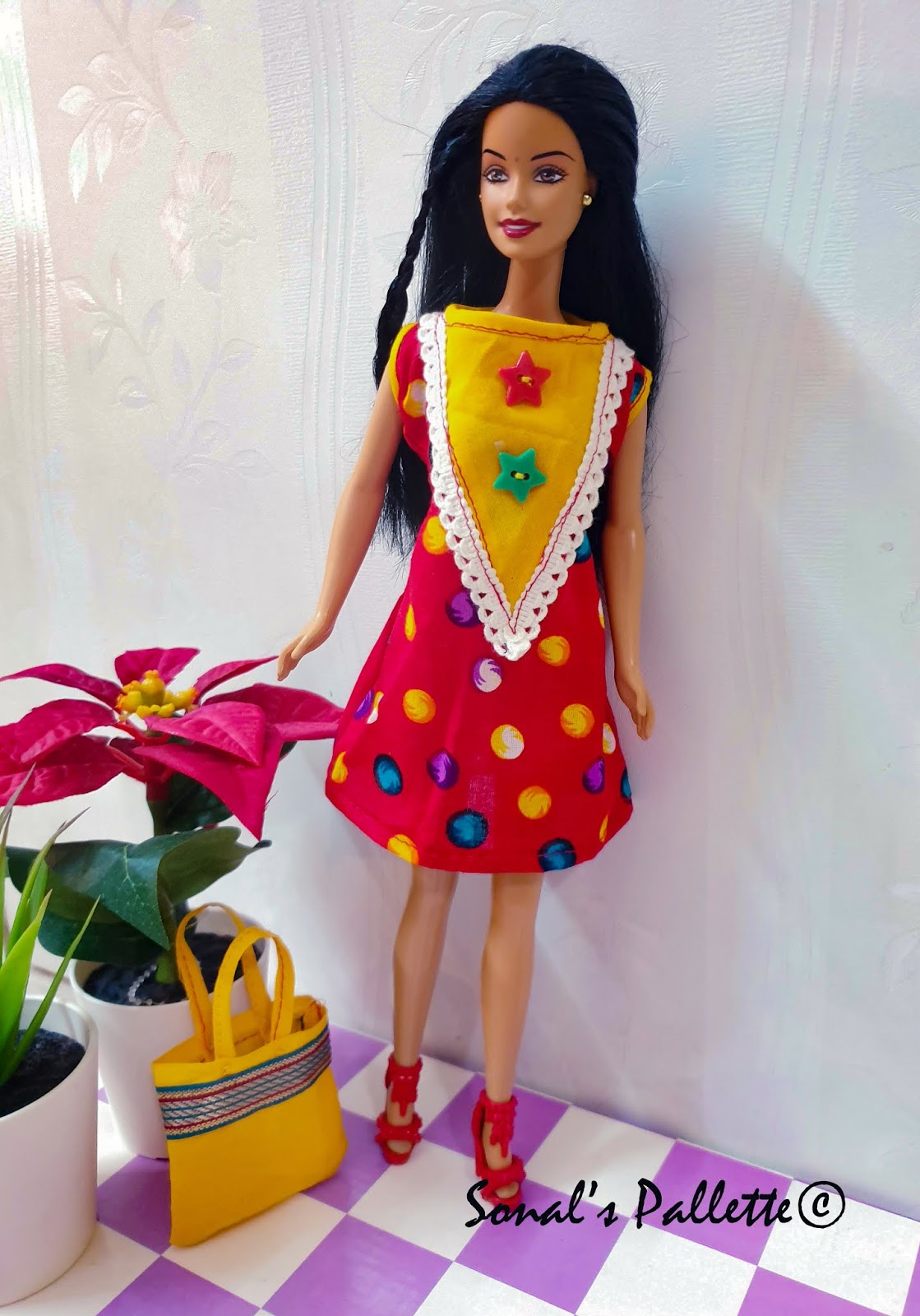 Sonal's Pallette Easy DIY Barbie Frock ideas