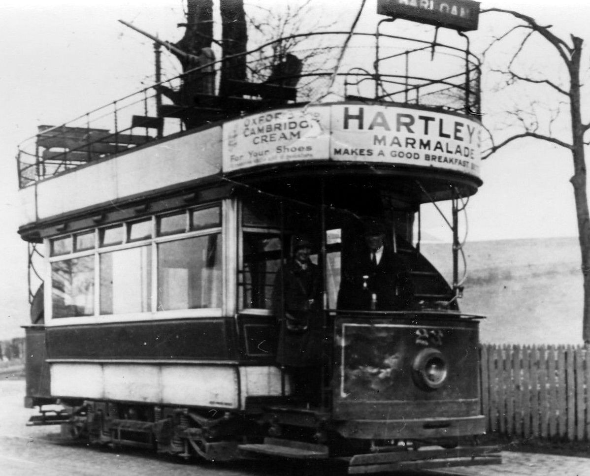 Tour Scotland Old Photograph Tram Barloan Dumbarton Scotland
