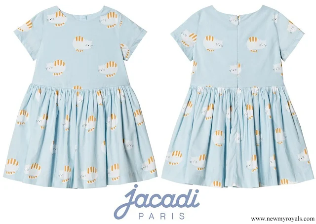 Princess Gabriella wore a new cats print dress from Jacadi