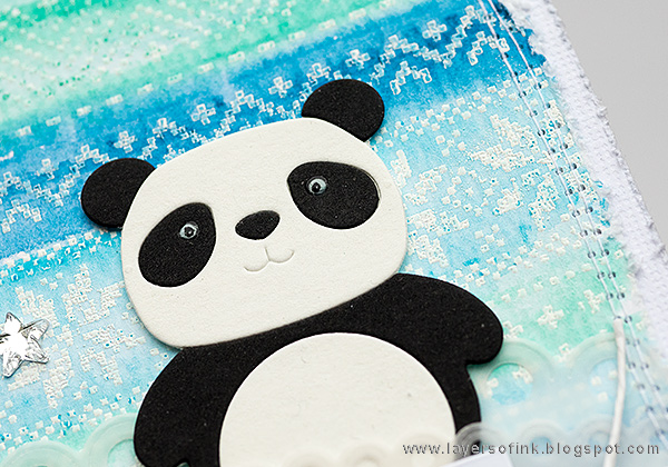 Layers of ink - Winter Panda Card tutorial by Anna-Karin with Simon Says Stamp Stamptember products