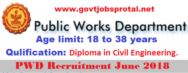 pwd recruitment 2018