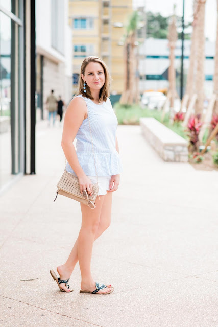 Preppy Summer Outfit // Pugs & Pearls Blog