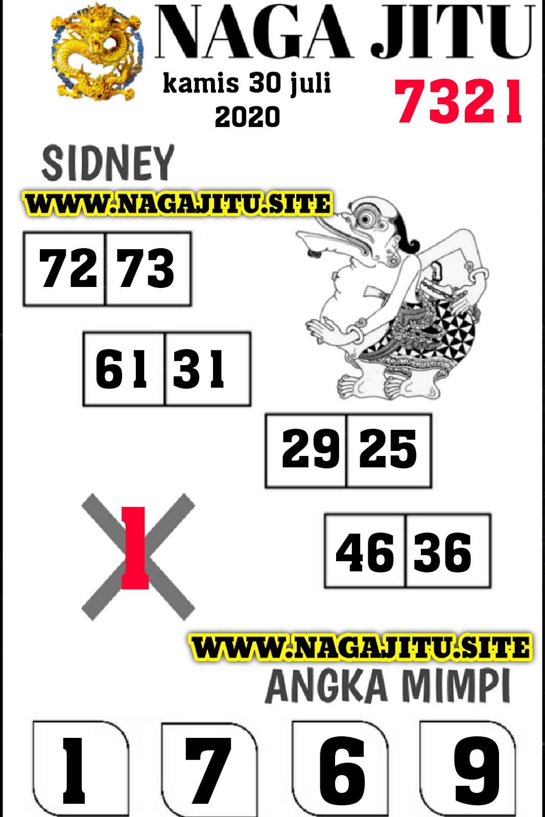 SYAIR SDY KAMIS 30 JULI 2020 SYAIR NAGA