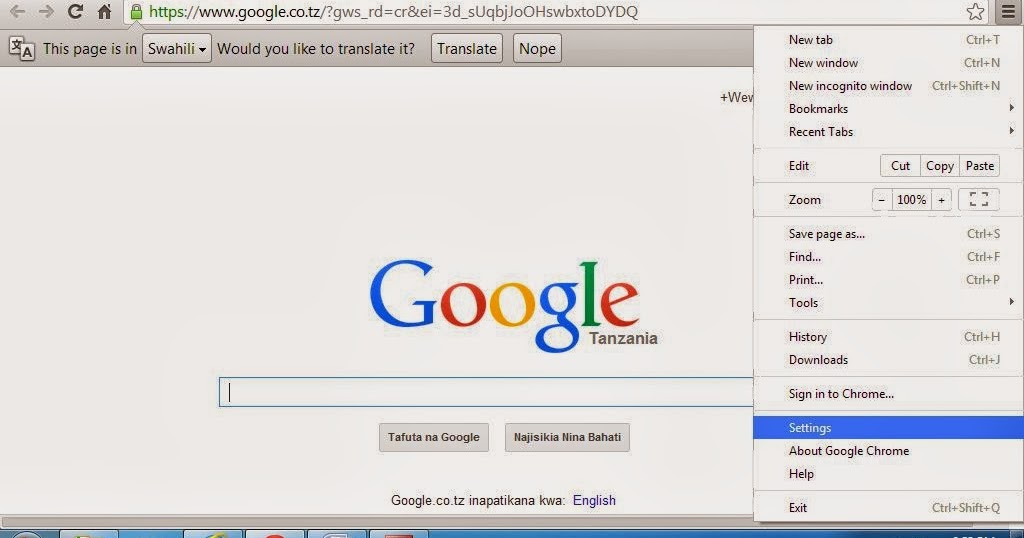 How to set up the default Homepage in Google Chrome Nzegamedia