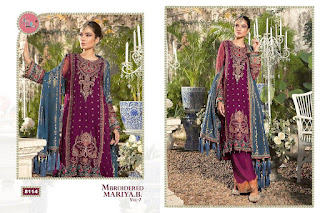 Shree fab Mbrooidered Mariya b vol 7 pakistani Suits wholesaler