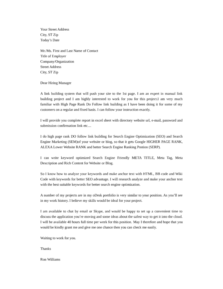 Cover Letter Wiki Resume Letter