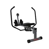 Sunny Health & Fitness SF-RW1410 Rowing Machine with Full Motion Arms, 12 levels of adjustable resistance, built-in LCD workout monitor,