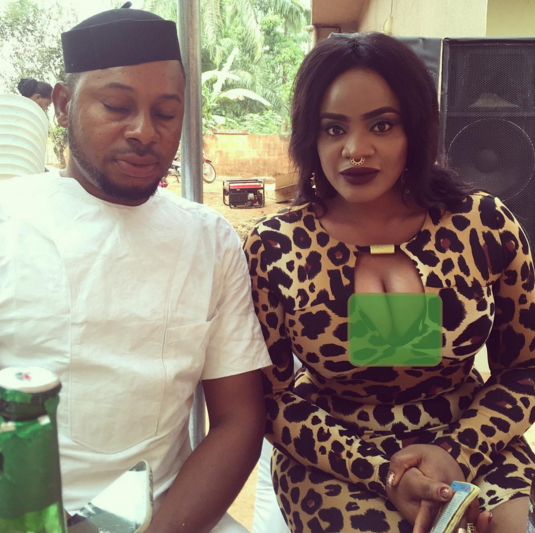 uche ogbodo exposes breasts