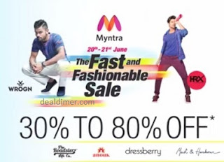 Myntra’s Fast & Fashionable Sale Upto 80% off