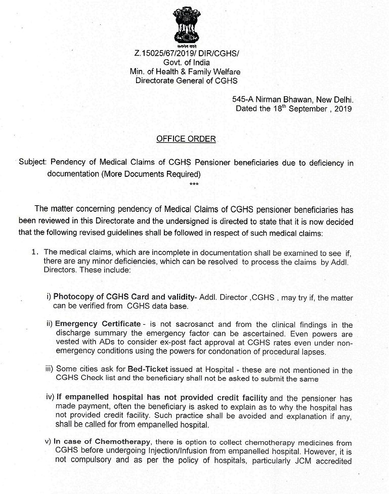 Confederation Of Central Government Employees & Workers Pendency of