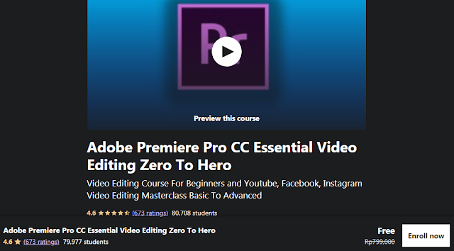 Free Adobe Premiere Pro CC Essential Video Editing Zero To Hero