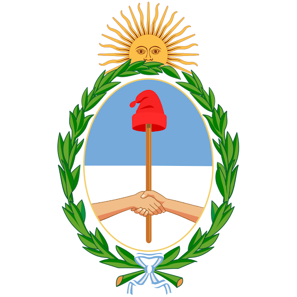 Logo Gambar Lambang Simbol Negara Argentina PNG JPG ukuran 600 px