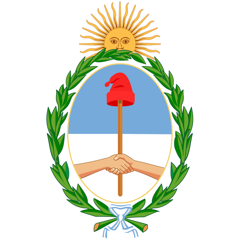 Logo Gambar Lambang Simbol Negara Argentina PNG JPG ukuran 800 px