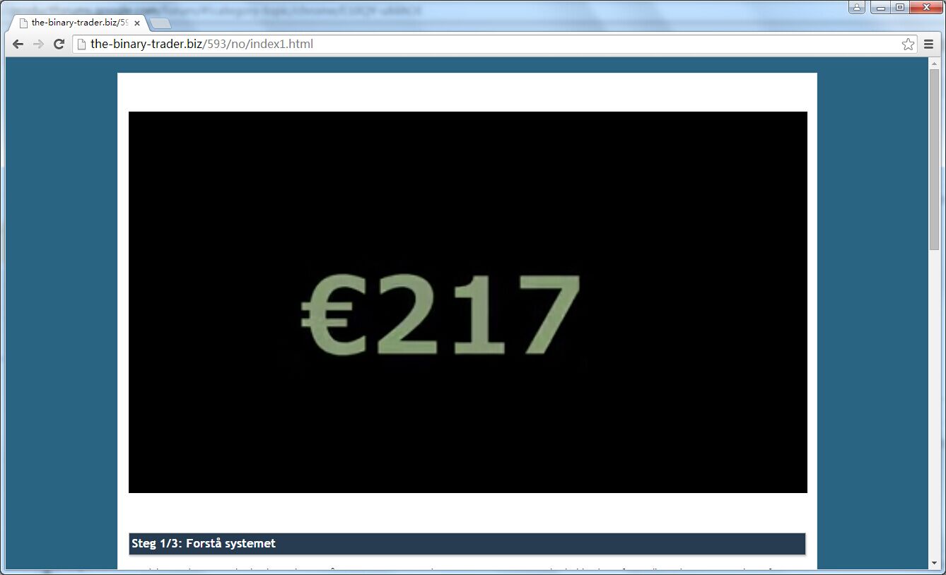 The binary trader virus