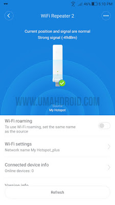 Mi Wifi Amplify Range Extender Connected