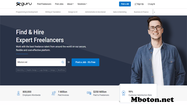 Guru website freelancer job yang populer didunia sudah terverifikasi kepercayaan orang banyak pungguna. Akan mempermudah pekerjaan anda bagi yang mempunyai bisnis online dan Guru freelancer akan memberikan Produk atau Jasa