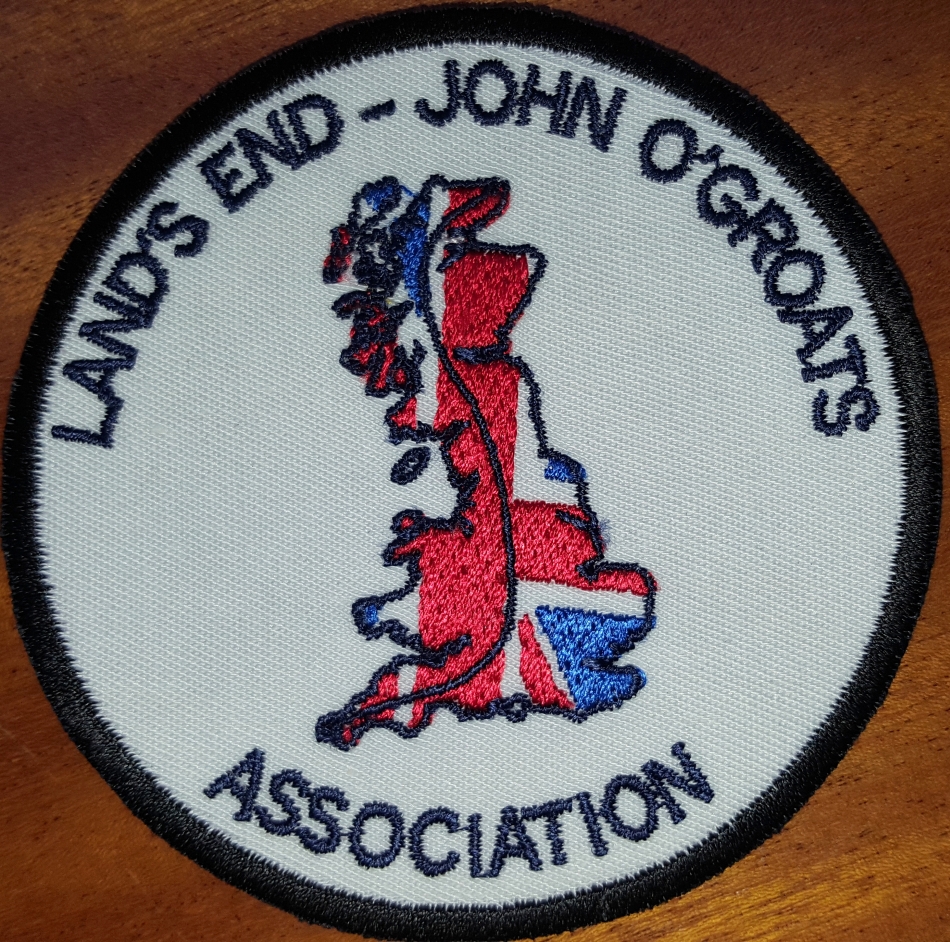 John O'Groats to Land's End Embroidered Patch