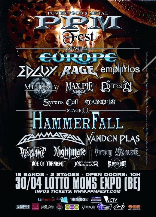 Heavy Metal Fire HAMMERFALL SETLIST 2011.