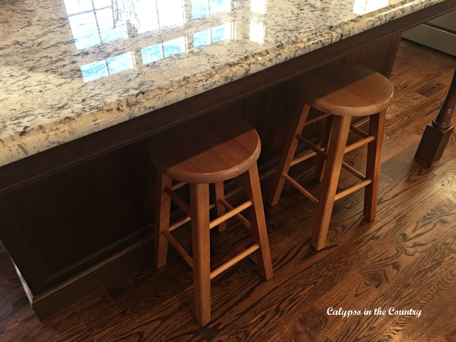 Old stools Oak counter stools