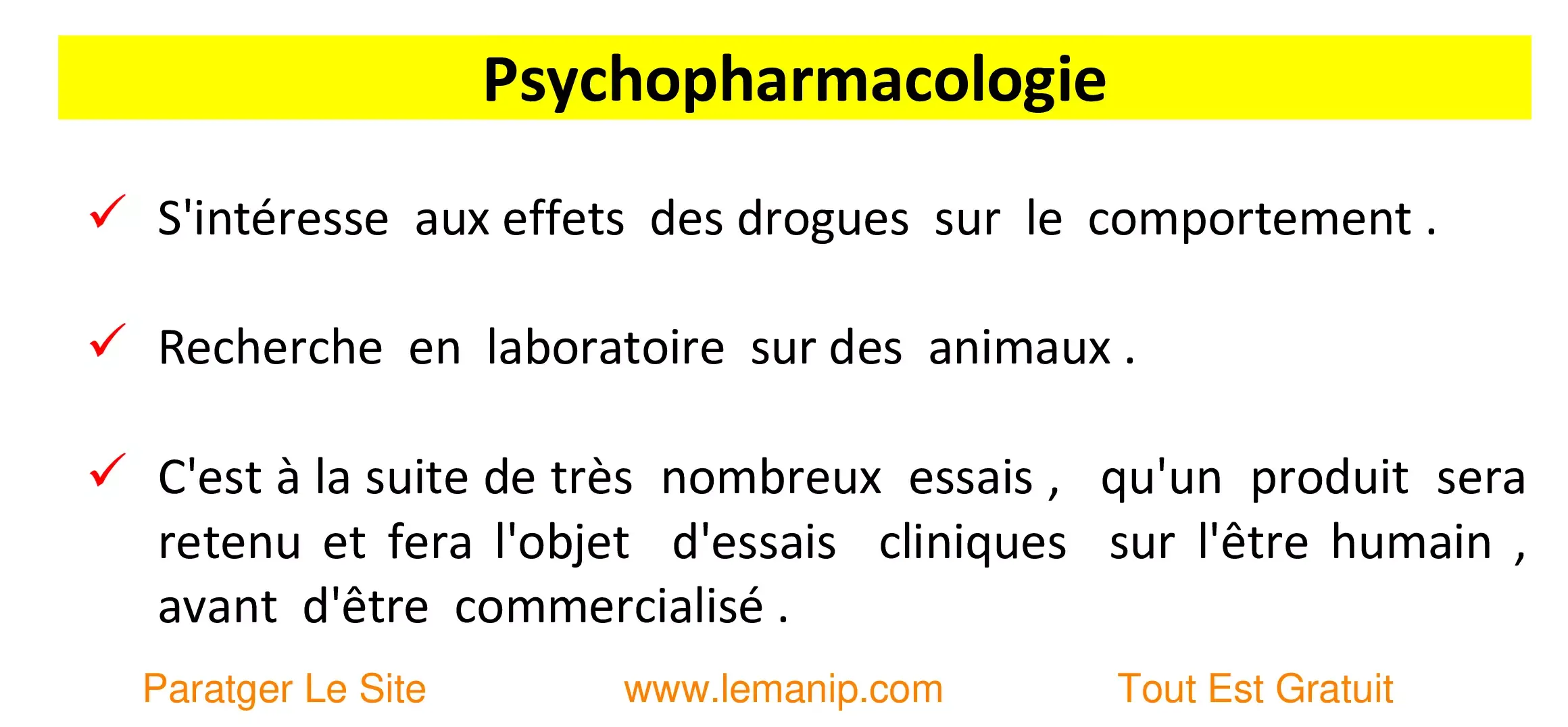 Psychopharmacologie