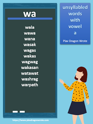 Unsyllabled Words with the Small Vowel Letter a - Effective Reading Guide for Kids