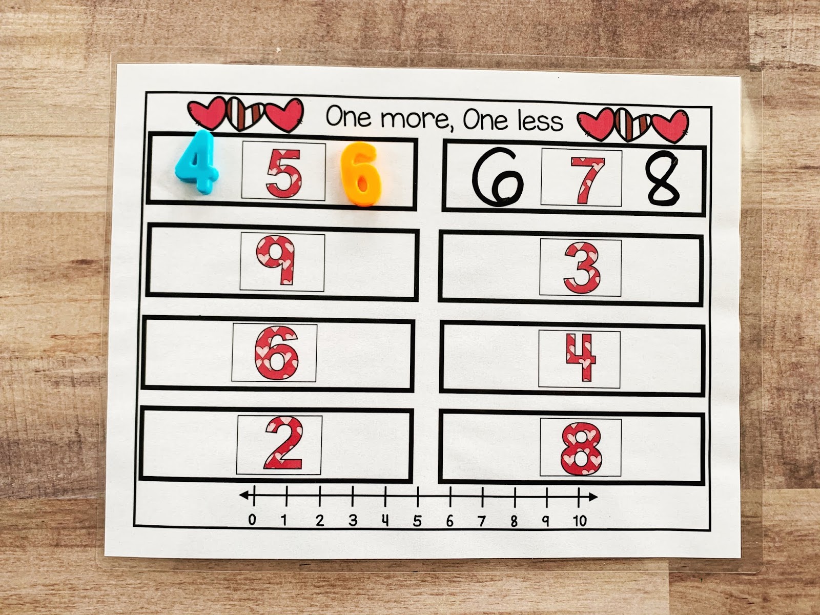 Valentines Day Number Mats For Preschool