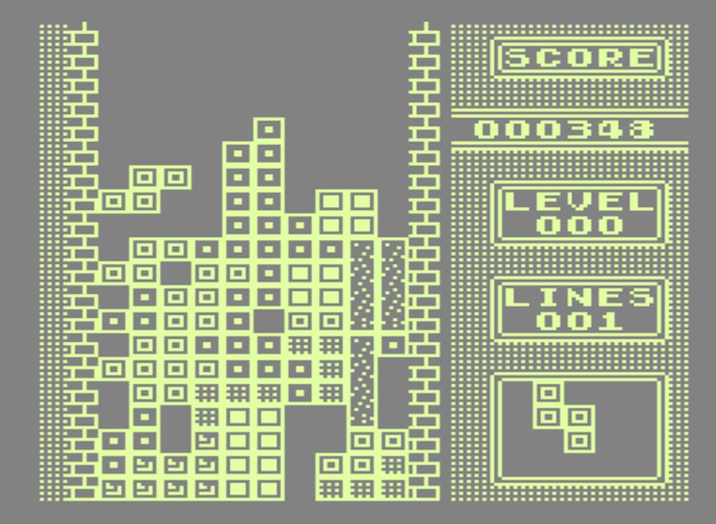 Indie Retro News: Gameboy Tetris - The original "Gameboy" makes an appearance on the C64