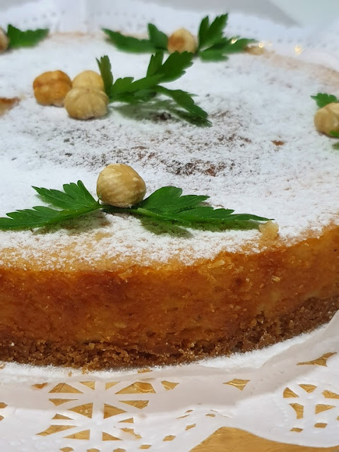 Tarta De Queso, Avellanas Y Coco
