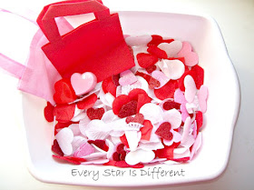 Valentine's Day sensory bin