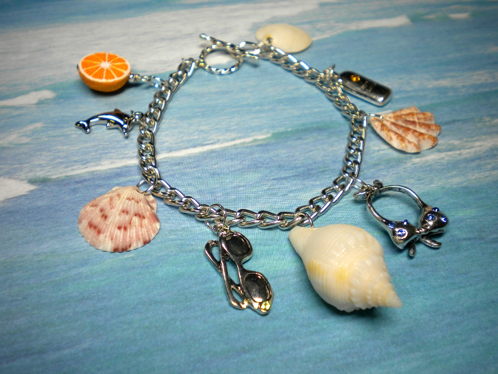 Del's Shells Florida Seashell Charm Bracelets