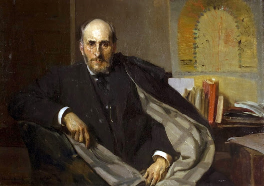 Retrato de Santiago Ramon y Cajal, Joaquín Sorolla Bastida, Joaquín Sorolla Bastida, Retratos de Joaquín Sorolla, Joaquín Sorolla,  Ramon y Cajal, Pintor español, Retratista español, Pintores Valencianos, Santiago Ramon y Cajal