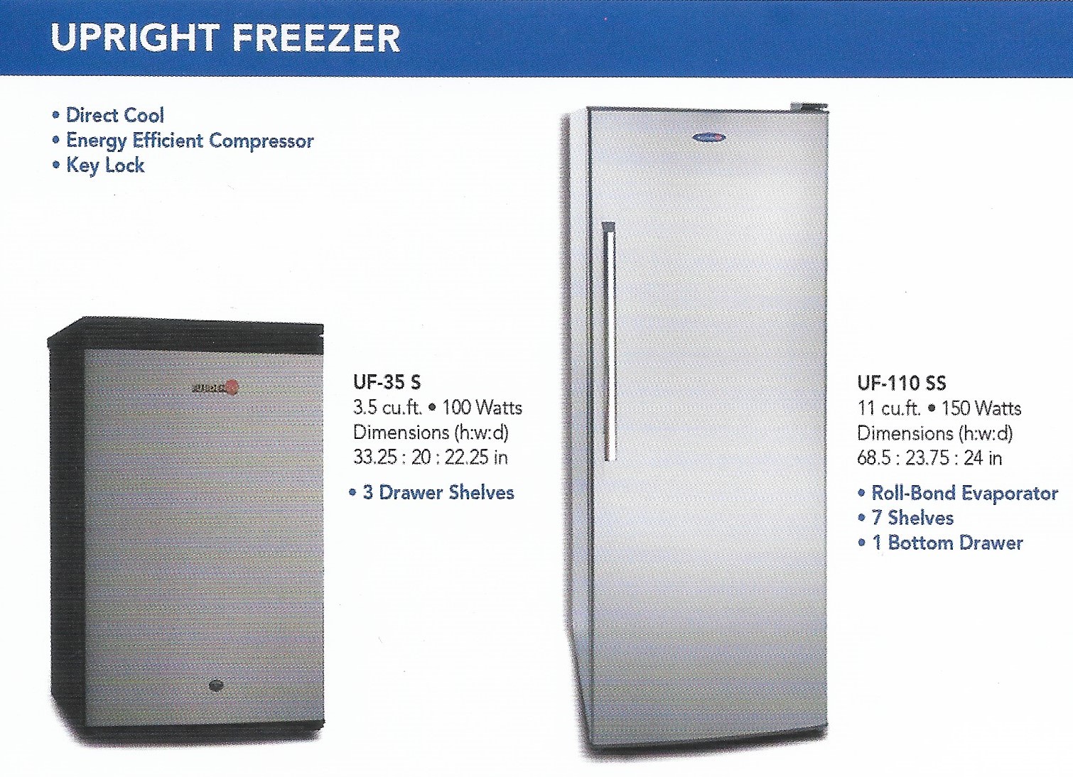 FUJIDENZO UPRIGHT FREEZER