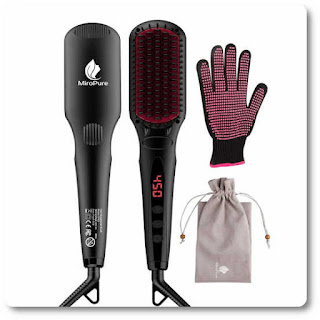 MiroPure 2-in-1 Ionic Hair Straightener Brush