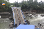 Jembatan Penghubung Antar Kecamatan Di Nganjuk Roboh