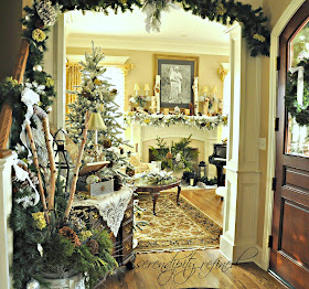 Serendipity Refined Blog: Woodland Winter Mantel..and NFL Fooball