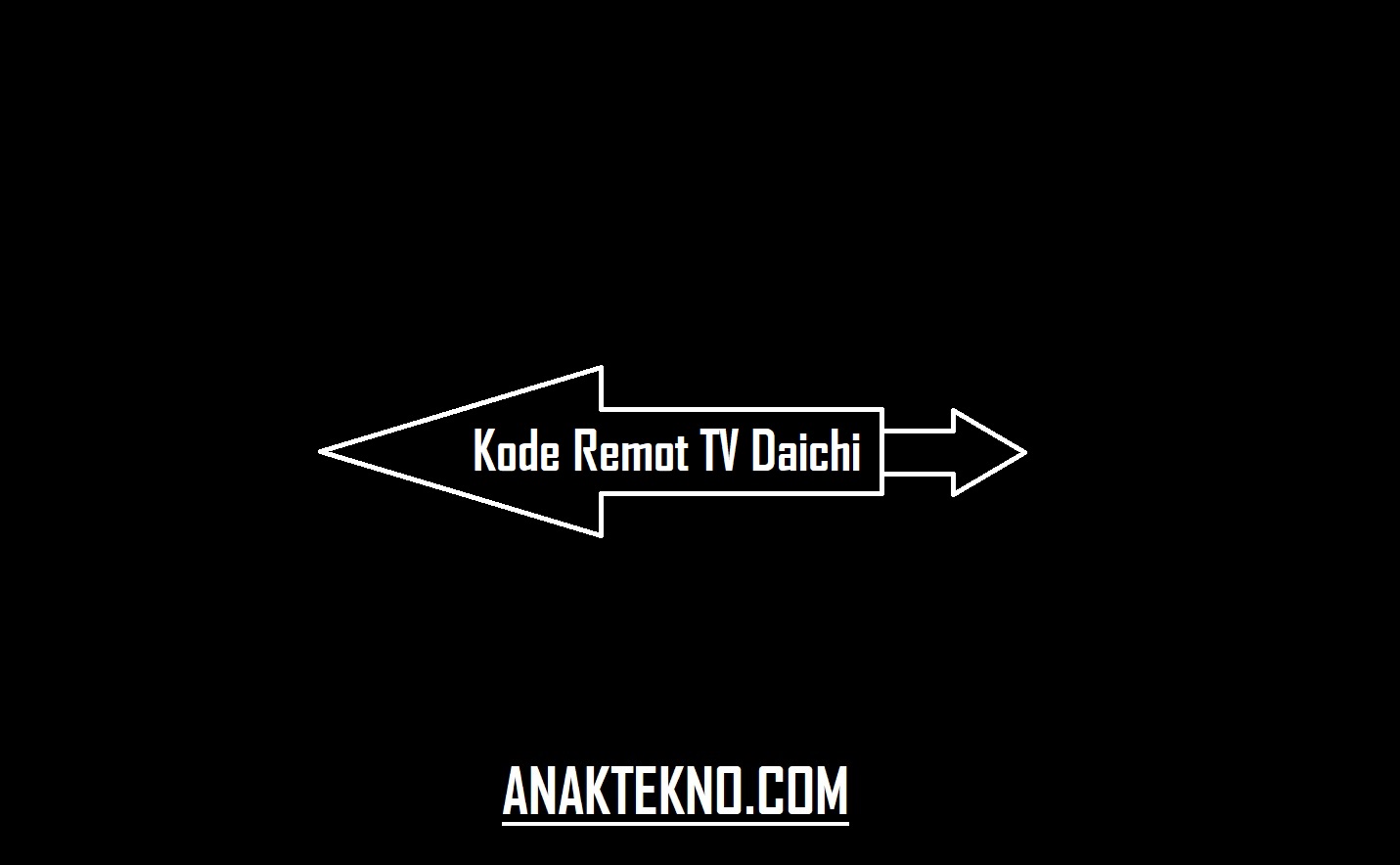 Kode Remot TV Daichi + Cara Setting Remote TV Joker