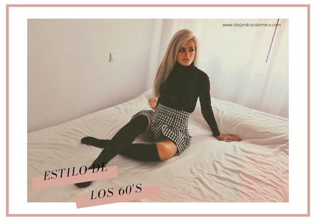 Cabecera en la que sale Alejandra Colomera posando con un look estilo sesentero