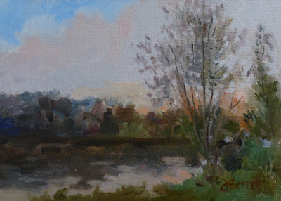 Plein air painting with the New, Homemade Easel - Ronald Lee Oliver