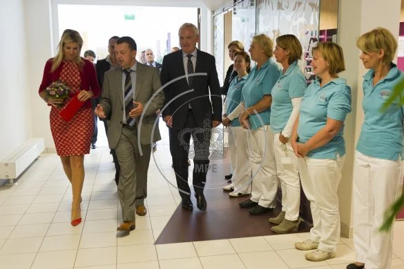 Crown Princess Maxima of the Netherlands opens the new mother child centre of the Maxima Medical Center