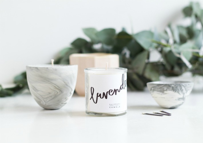 DIY velas aromáticas e imprimibles gratis