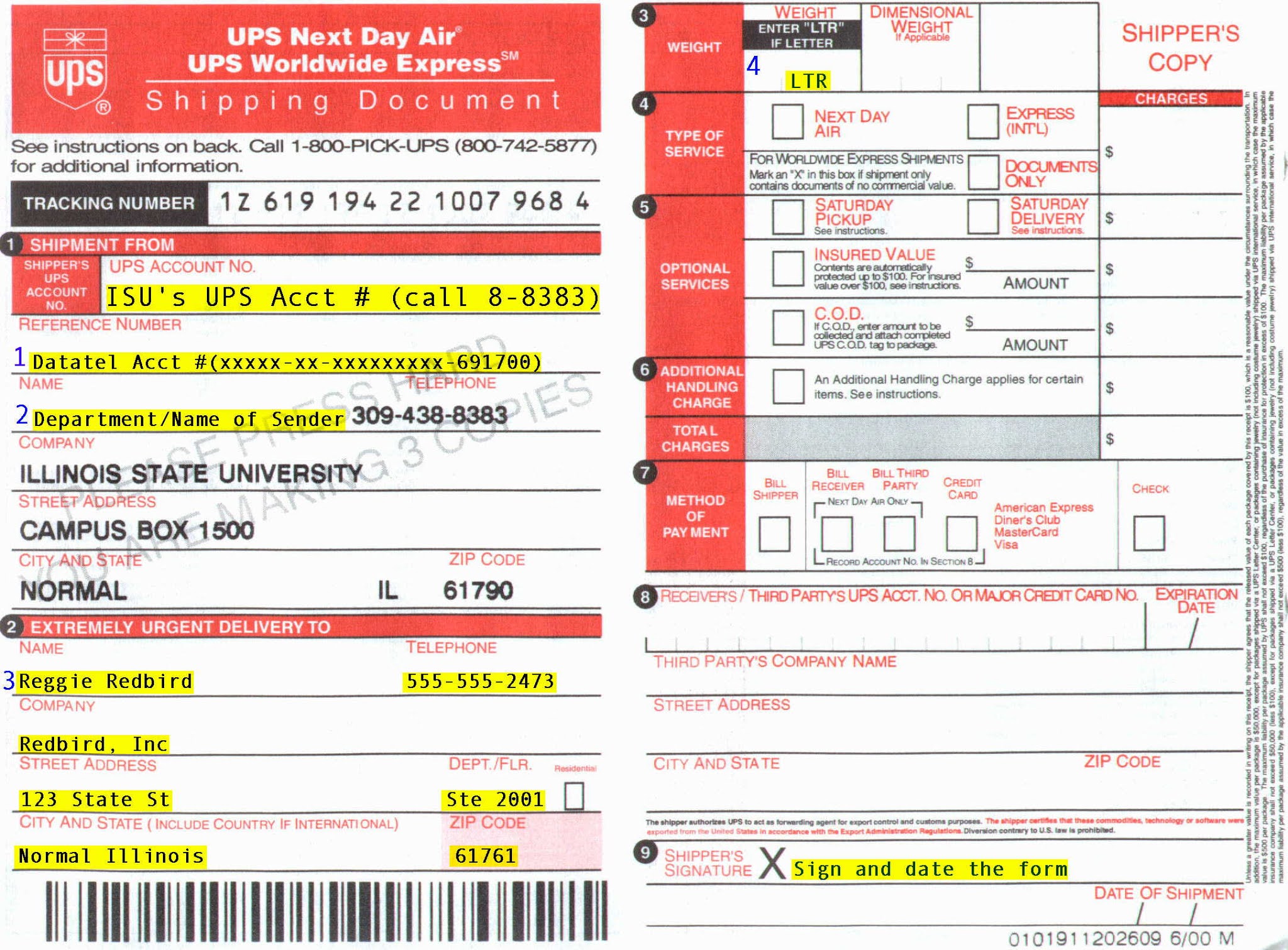 Ups International Forms Invoice Template