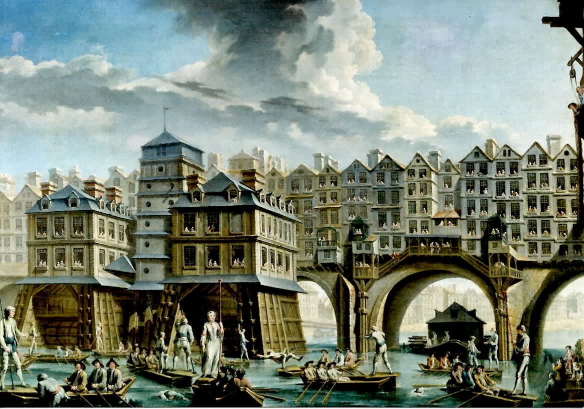 Bridges on Pont Notre Dame in 1756 AD