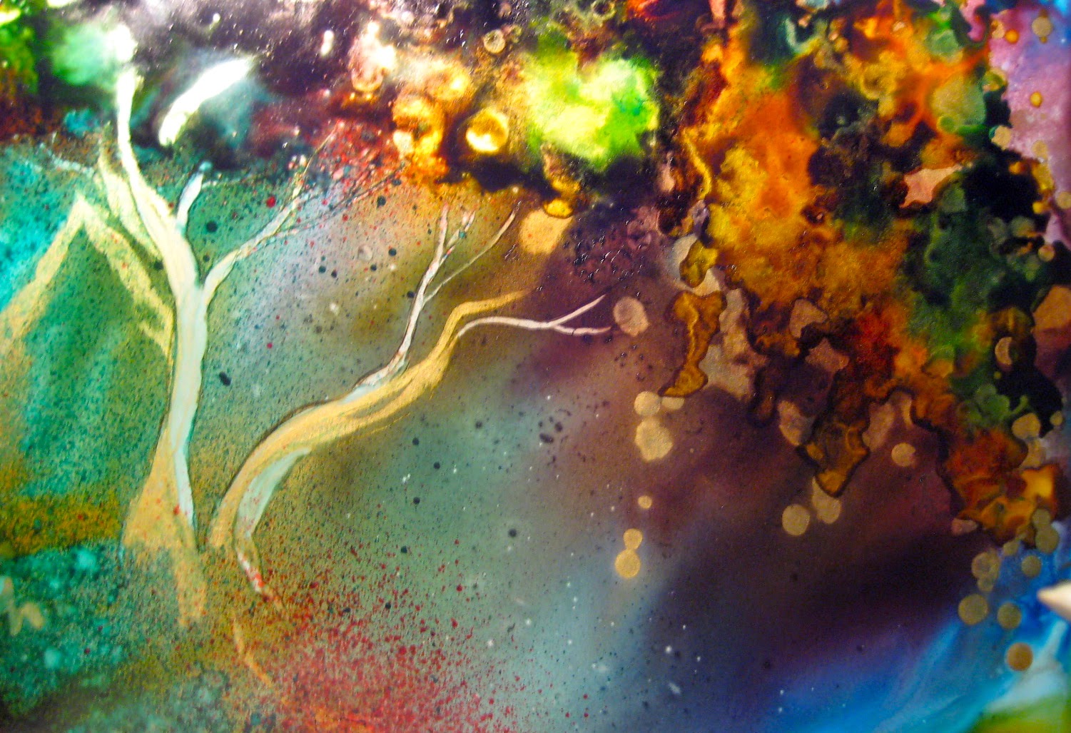 How to Paint with Alcohol Inks, by Wendy Videlock: How to paint with