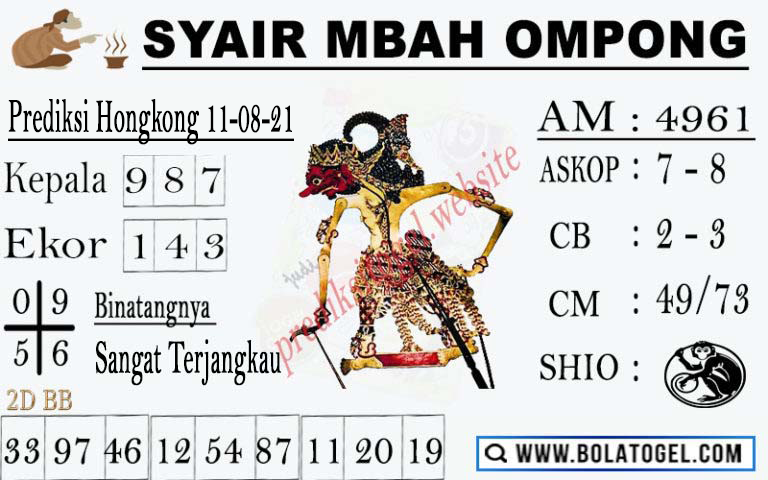 ఔ Syair mbah ompong sgp 5 november 2021 