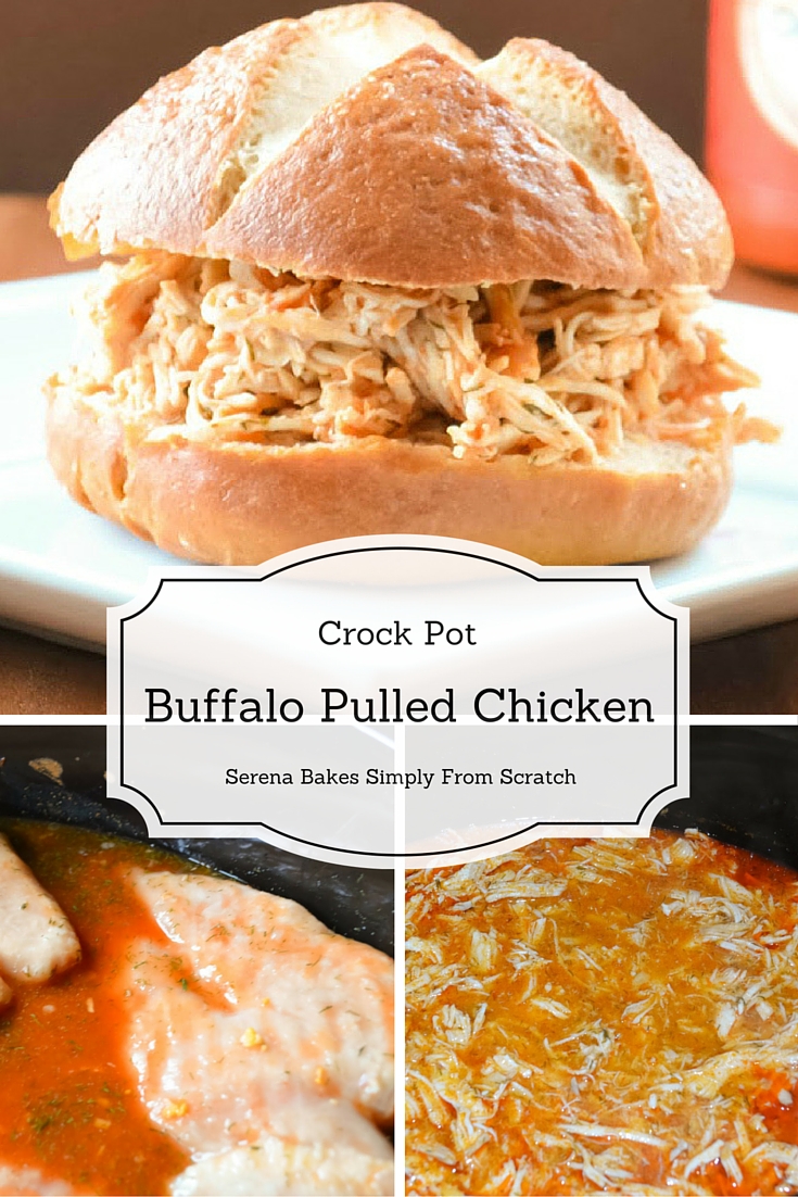 Crock Pot Buffalo Pulled Chicken | Serena Bakes Simply From Scratch
