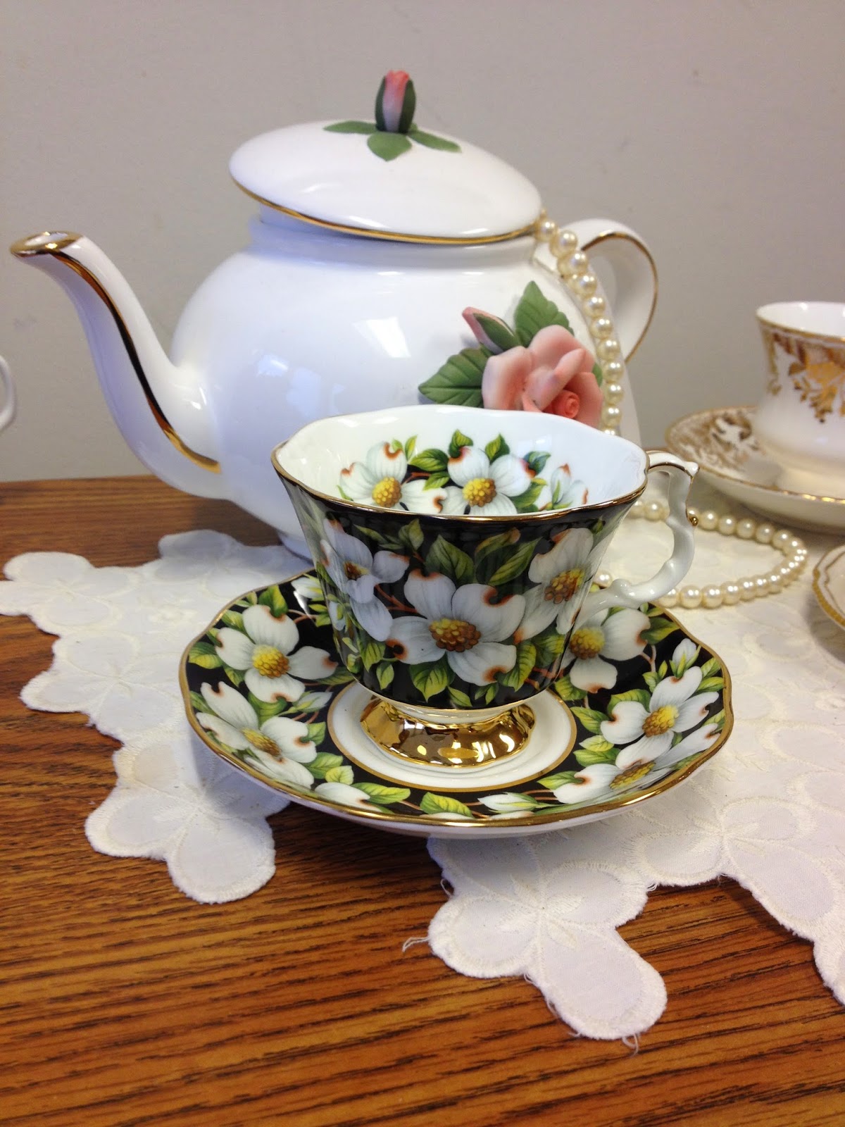 Bquiltin Studio Luv The Linky Tea Cup Exchange...... Lovely