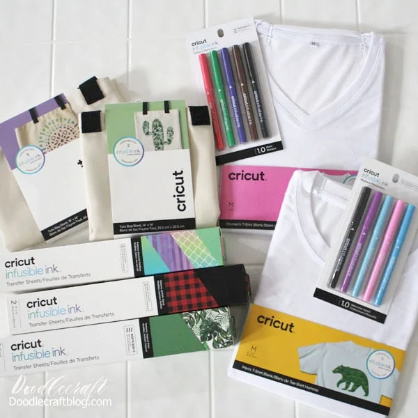 5: Cricut Infusible Ink  Cricut Infusible Ink is new and exciting!    This process turns the ink into gas that bonds with the blank for a permanent and smooth finish.    It's a little more of an intermediate level, so start with Iron-on vinyl then move to this!