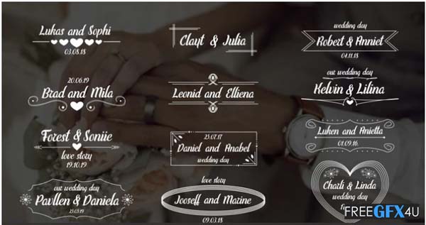 Wedding Titles Elegant