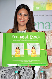 Lara Dutta at Launching of her 'Prenatal Yoga' DVD