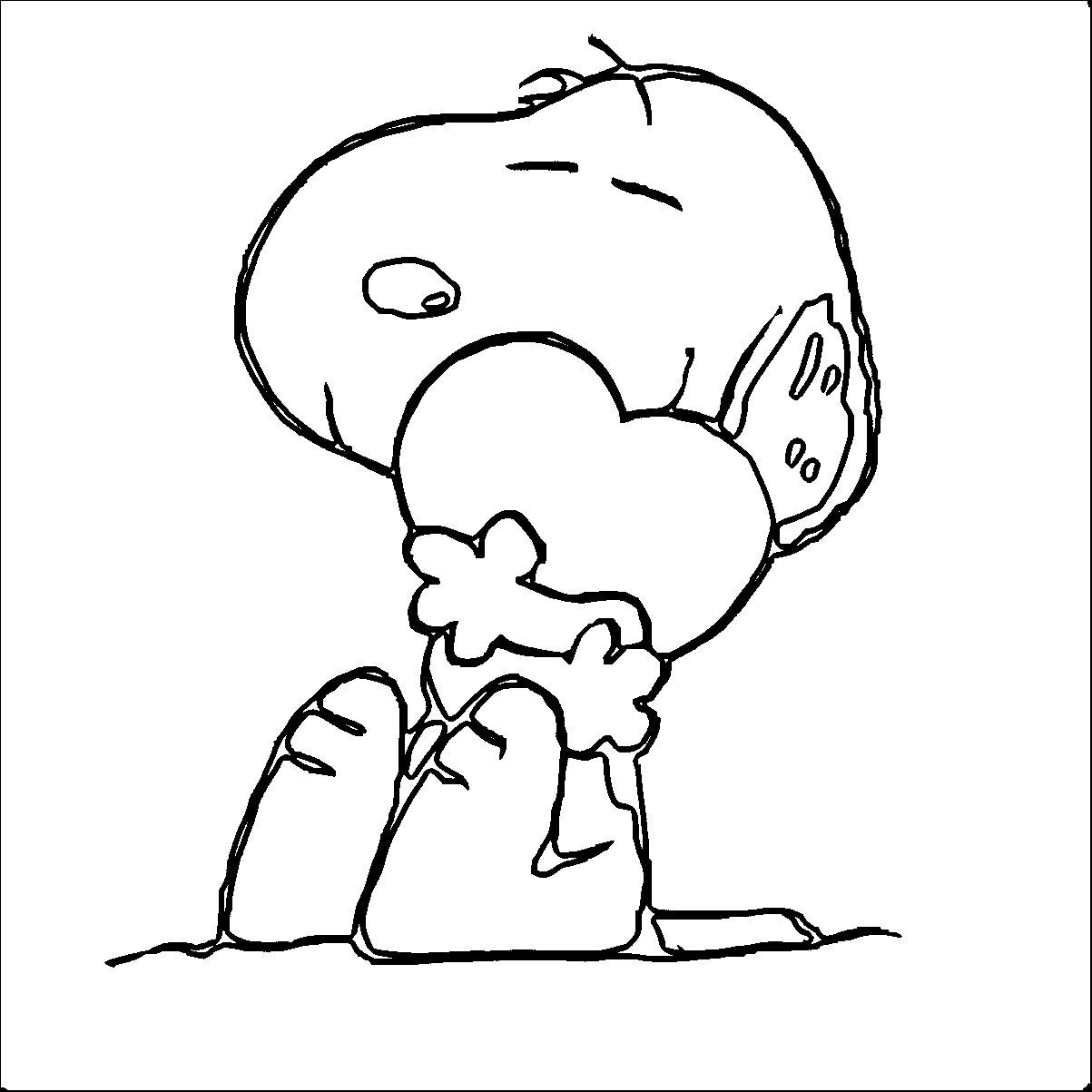 Snoopy Valentine Coloring Pages Coloring Pages Snoopy Valentine Coloring Pages Coloring Pages